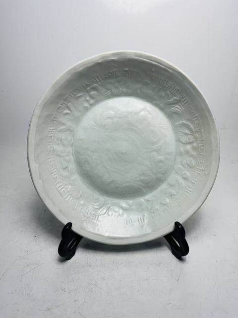 古玩陶瓷（館藏精品）湖田窯刻花雙魚洗拍賣，當前價格6888元