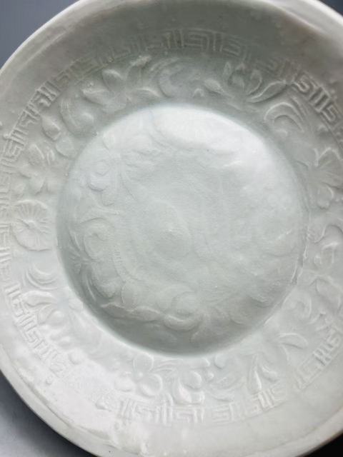 古玩陶瓷（館藏精品）湖田窯刻花雙魚洗拍賣，當前價格6888元