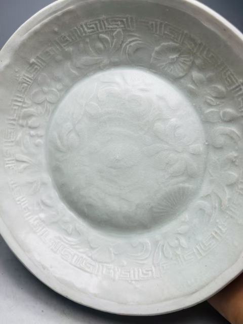 古玩陶瓷（館藏精品）湖田窯刻花雙魚洗拍賣，當前價格6888元