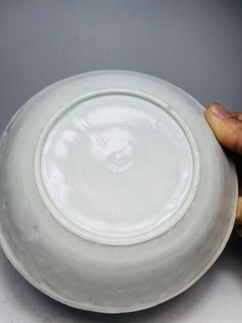 古玩陶瓷（館藏精品）湖田窯刻花雙魚洗拍賣，當前價格6888元