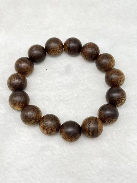 古玩雜項海南沉香手串真品鑒賞圖