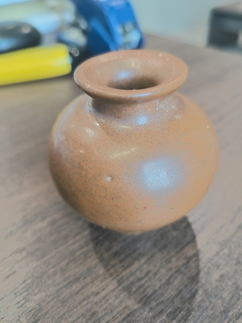 古玩陶瓷紫金釉石榴尊真品鑒賞圖