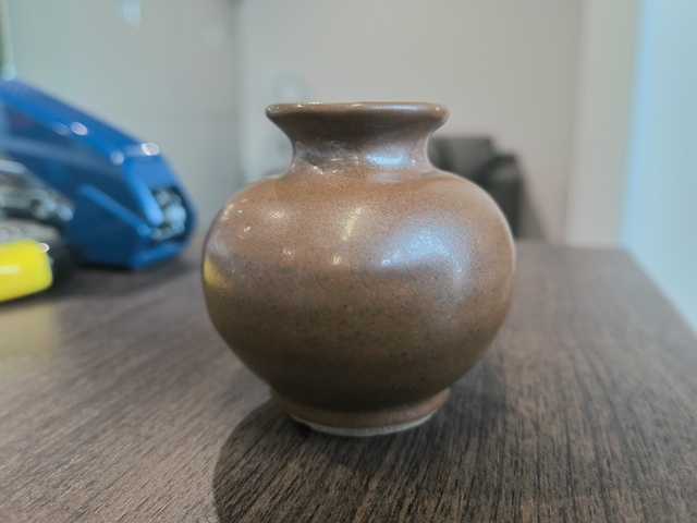 古玩陶瓷紫金釉石榴尊真品鑒賞圖