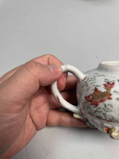 古玩陶瓷清雍正·精品粉彩仿生瓷壺拍賣,當前價格6800元