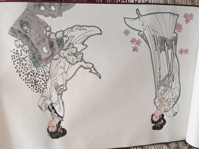 古玩字畫張國祥《金陵十二釵》長卷真品鑒賞圖