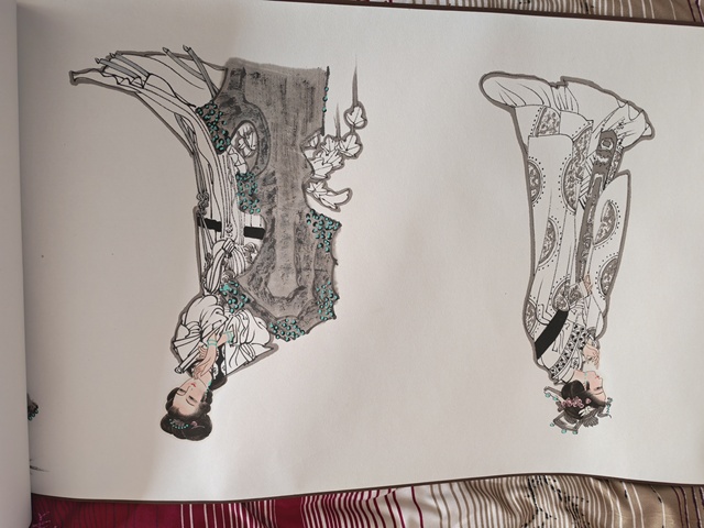 古玩字畫張國祥《金陵十二釵》長卷真品鑒賞圖