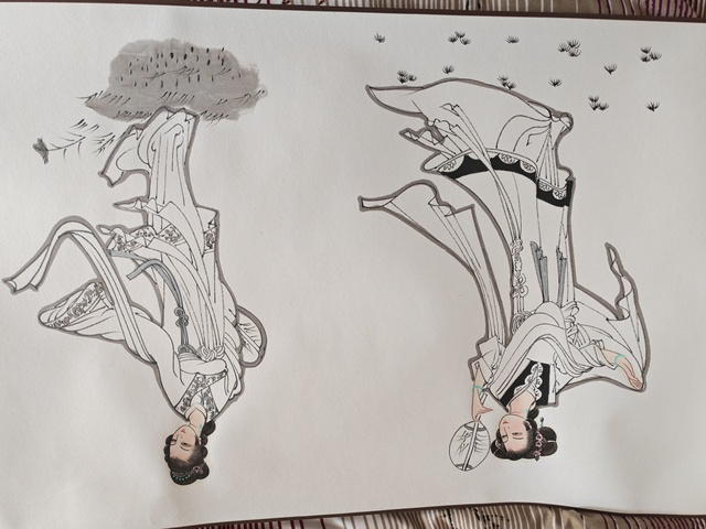 古玩字畫張國祥《金陵十二釵》長卷真品鑒賞圖