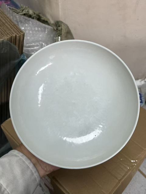 古玩陶瓷文字青花蓋碗真品鑒賞圖