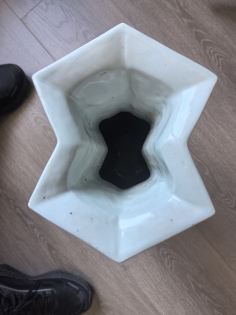 古玩陶瓷山水詩紋青花雙聯瓶真品鑒賞圖