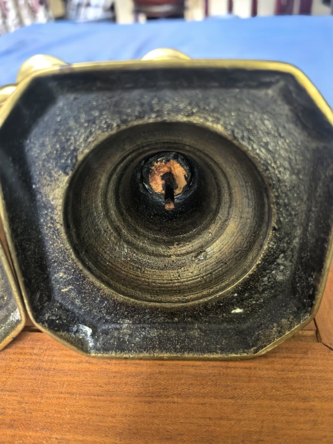 古玩銅器銅燭臺真品鑒賞圖