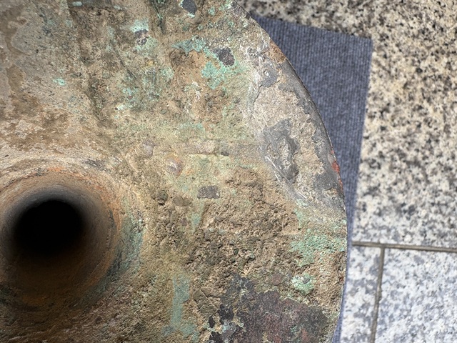 古玩銅器獸面紋青銅觚真品鑒賞圖