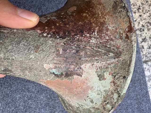 古玩銅器獸面紋青銅觚真品鑒賞圖