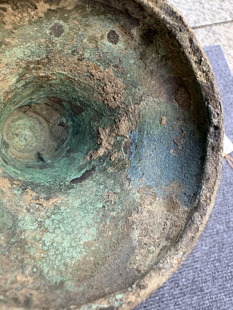 古玩銅器獸面紋青銅觚真品鑒賞圖