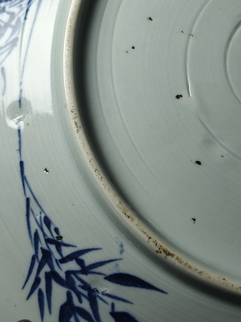 古玩陶瓷三星人物盤（貼畫）真品鑒賞圖