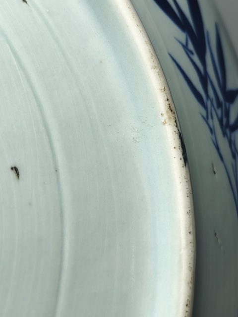 古玩陶瓷三星人物盤（貼畫）真品鑒賞圖