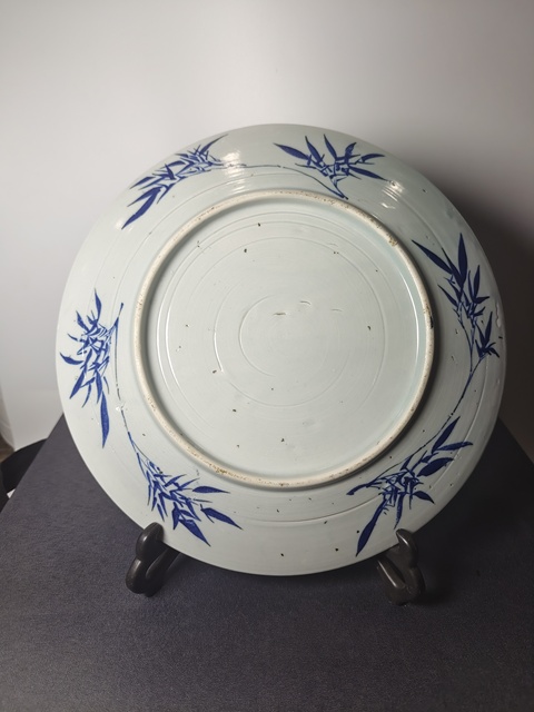 古玩陶瓷三星人物盤（貼畫）真品鑒賞圖