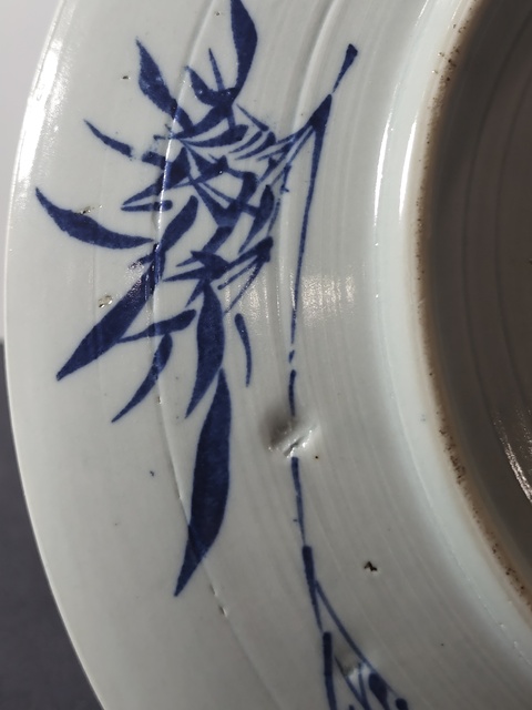 古玩陶瓷三星人物盤（貼畫）真品鑒賞圖