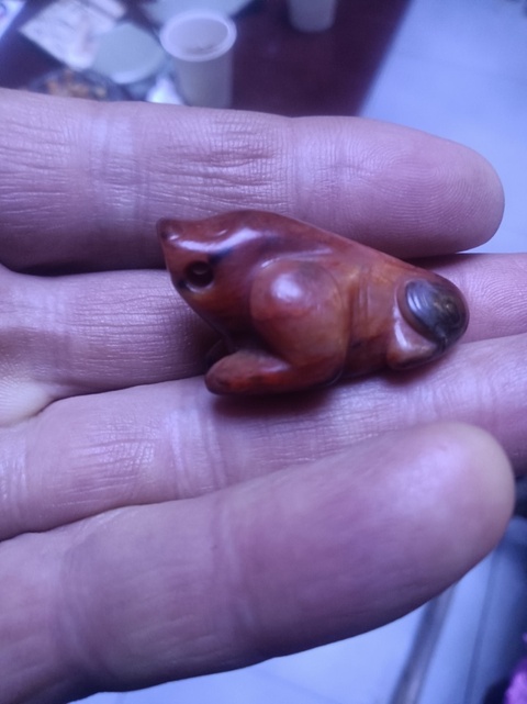 古玩玉器玉獸掛件真品鑒賞圖