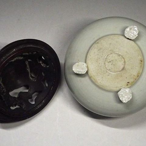 古玩陶瓷三足索耳爐真品鑒賞圖