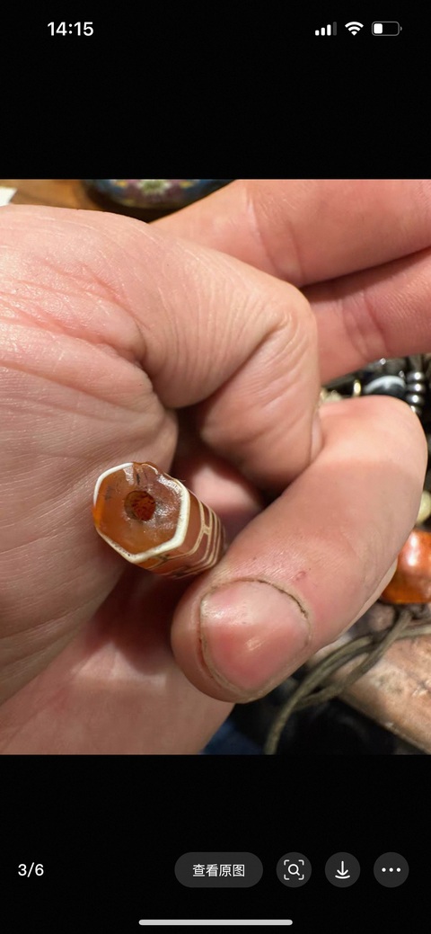 古玩雜項瑪瑙珠真品鑒賞圖