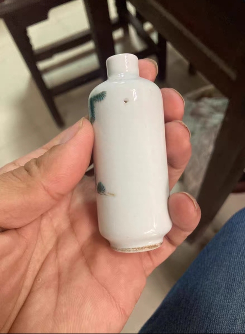 古玩陶瓷晚清粉彩人物鼻煙壺拍賣，當前價格888元