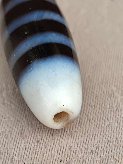 古玩玉器黑白線珠真品鑒賞圖