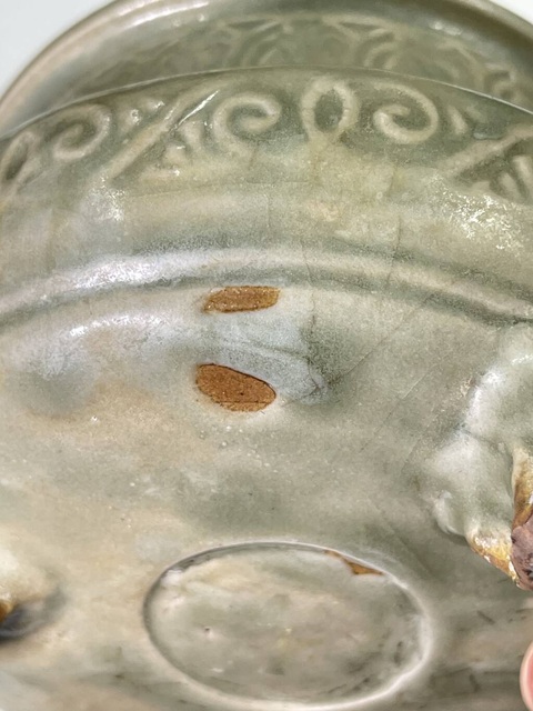 古玩陶瓷耀州窯刻花爐真品鑒賞圖