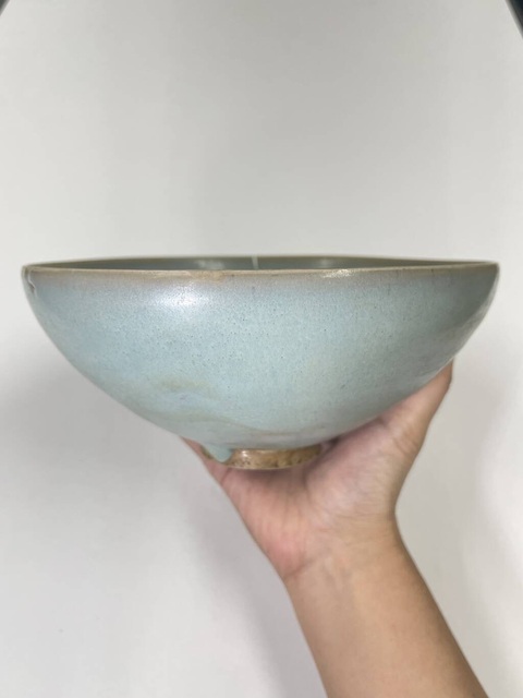 古玩陶瓷金元鈞窯大碗真品鑒賞圖