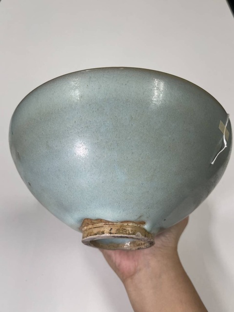 古玩陶瓷金元鈞窯大碗真品鑒賞圖