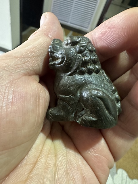 古玩銅器清代銅獅子真品鑒賞圖