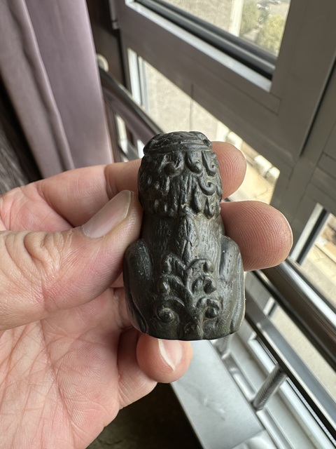 古玩銅器清代銅獅子真品鑒賞圖