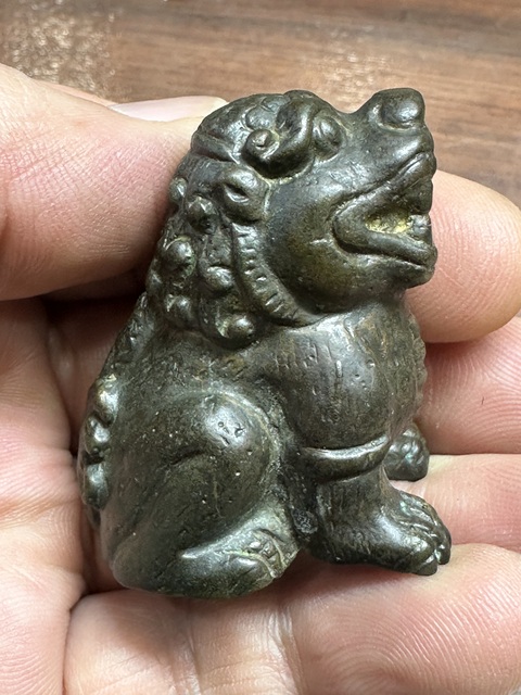 古玩銅器清代銅獅子真品鑒賞圖