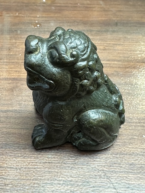 古玩銅器清代銅獅子真品鑒賞圖