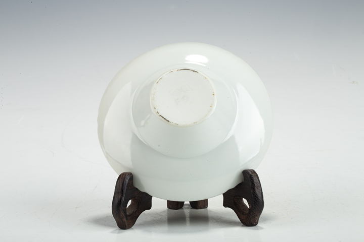 古玩陶瓷民國(guó)·粉彩百花不落地團(tuán)龍紋三才碗真品鑒賞圖