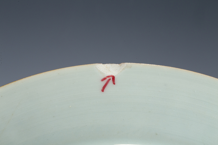 古玩陶瓷清康熙·青花洞石花竹紋折沿盤
真品鑒賞圖