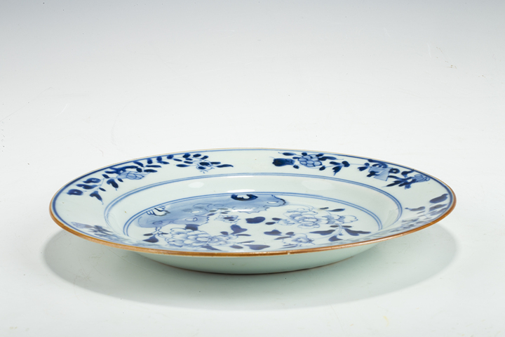 古玩陶瓷清康熙·青花洞石花竹紋折沿盤
真品鑒賞圖