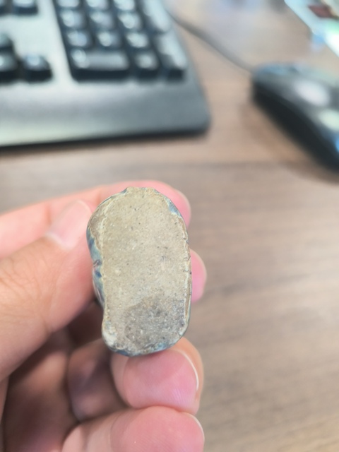 古玩陶瓷藍(lán)釉人物塑像真品鑒賞圖