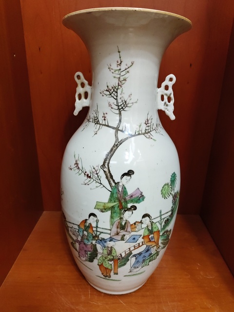 古玩陶瓷紅釉圈足圈足香爐真品鑒賞圖