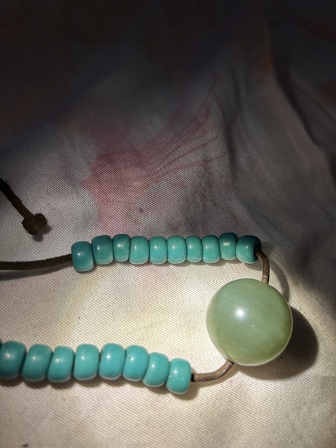 古玩玉器綠松石珠串真品鑒賞圖