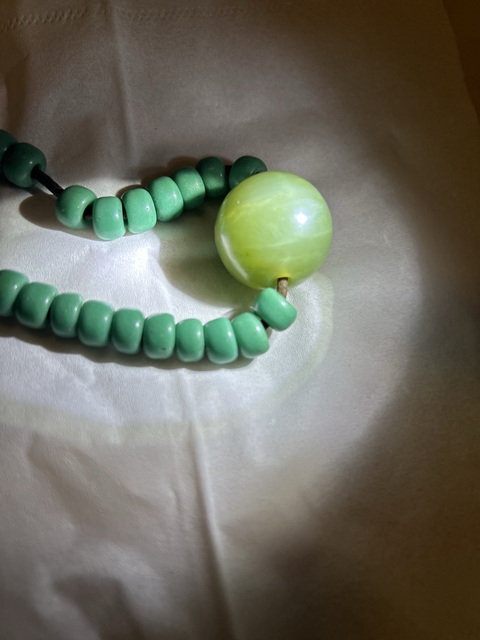 古玩玉器綠松石珠串真品鑒賞圖