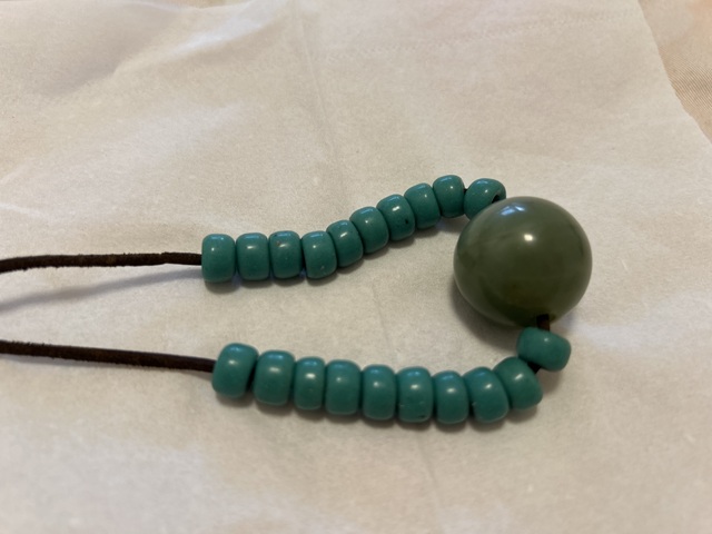 古玩玉器綠松石珠串真品鑒賞圖