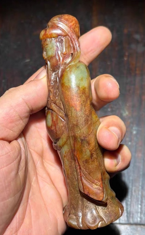 古玩玉器提油仿古“玉人像”真品鑒賞圖