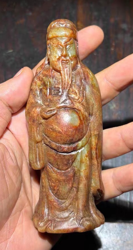 古玩玉器提油仿古“玉人像”真品鑒賞圖