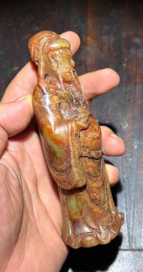 古玩玉器提油仿古“玉人像”真品鑒賞圖