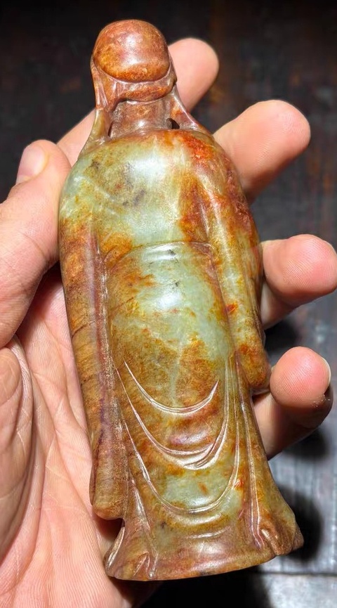 古玩玉器提油仿古“玉人像”真品鑒賞圖