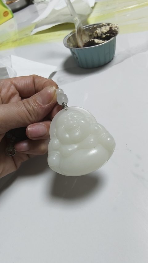 古玩玉器玉佛公掛件真品鑒賞圖