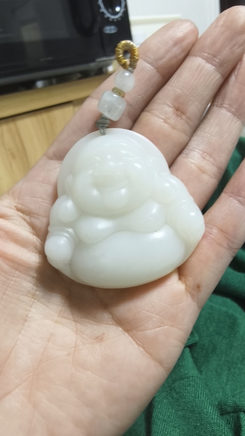 古玩玉器玉佛公掛件真品鑒賞圖