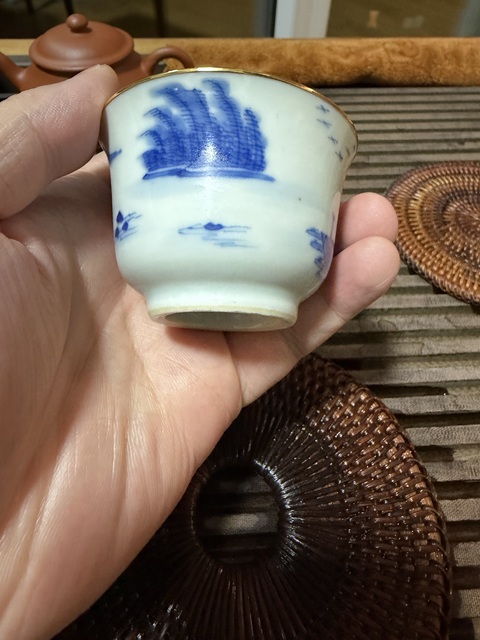 古玩陶瓷青花杯真品鑒賞圖