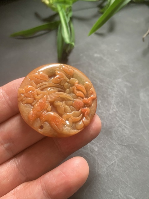 古玩玉器花開富貴真品鑒賞圖