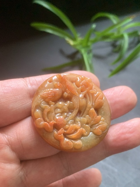 古玩玉器花開富貴真品鑒賞圖